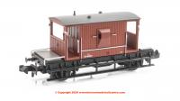 377-525F Graham Farish BR 20 Ton Brake Van number B950890 - BR Bauxite (Early)